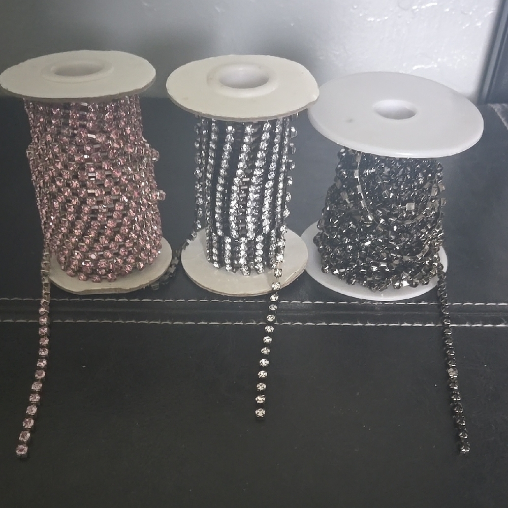 Sparkling Rhinestone Chain Spools